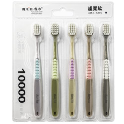Набор зубных щеток Ruijie RF1001Т отбеливающие, soft, 5 шт